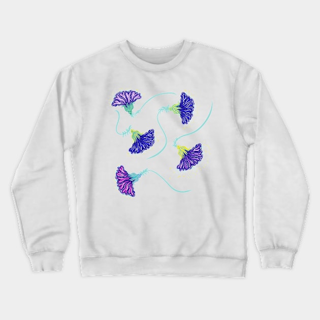 FANCY FLOWERS Crewneck Sweatshirt by aroba